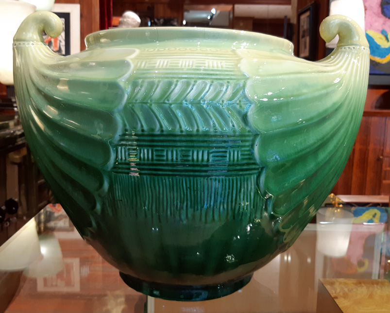 Christopher dresser: Vaso in ceramica Vintage Large del XX Secolo Anni 30 Opera originale e disponibile - Robertaebasta® Art Gallery opere d’arte esclusive.
